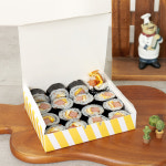 스마일도시락 소 종이도시락 김밥 도시락 다용도 포장용기 400 : 삼부팩