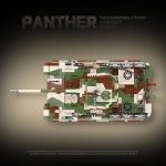 프라모델 WW2 군사 세계 대전 팬더 클래식 컬렉션 블록 피규어 : 보라별3