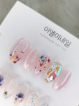 꽃네일 4가지 디자인 수제네일팁 : 이엘이네일