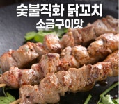 태림 숯불닭꼬치 소금맛 캠핑 야외 가정용 냉동닭꼬치1.2kg (80g x 15ea) : 먹자몰