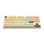 앱코 MK87 저소음 텐키리스 멤브레인 키보드 오트밀 : 앱코 온라인스토어