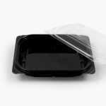 (BU) BU-003 / 샐러드,육류,건어물,반찬포장 / 블랙 / 600세트 : 해피팩