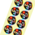 세일스티커 SS-03 홀박 1,000매 정육스티커 마트스티커 홀로그램 : 더플러스 몰