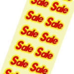 세일스티커 SS-06 1,000매 정육스티커 마트스티커 : 더플러스 몰