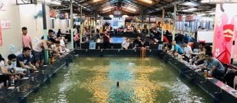 대만 타이베이 실내 새우낚시 체험 | 새우요리 할인 세트 : 뜨거운청춘