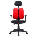 휴먼B형 체어포커스 헤더형 컴퓨터 책상 의자 독서 PC방 간이 바퀴 등받이 : 마로스상회