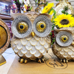 차분하고 멋스러운 나뭇잎 부엉이장식인형 : 부엉부엉샵