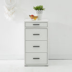 핸즈 데코 LPM 우드 4단 서랍 수납 책상 테이블 서랍장 단품 가로400 : 다원핸즈데코