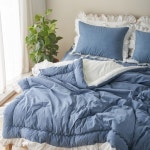 더크린 살랑살랑60수 고밀도 이불 극세사이불 차렵이불K블루단품 침구세트 침구 차렵이불 겨울이불 베개 : 리빙스윗