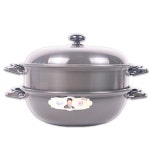 엘레강스 만두 찌기 만능찜기3P 38CM 냄비 다용도 고급 : 고투강
