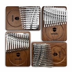 카림바 초보자 어린이 전문 악기 씨드 24 키 C 톤 블랙 월넛 이중 엄지 피아노 : 보라별2