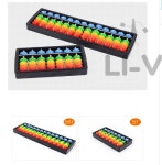 초등학생 암산공부 컬러 주판 주산 어린이 컬러주판 : LI-V