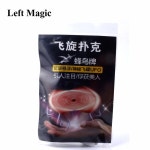 어린이 마술 플로팅 포커 카드 매직 트릭 허밍버드 소품 UFO 멘탈리즘 클로즈업 무대 G8031 : 보라별2