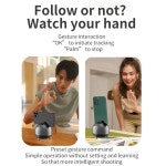 셀카봉 자동 추적 스태빌라이저 라이브 비디오 사진 스마트폰 홀더 360 회전 셀카 브이로그 : 보라별2