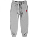 [정품] 아미 파리 AMI Heavy Fce Small A Heart Sweat Pant - Heather Grey UTR204-747-0501 : 루카스핏