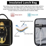 보온보냉백 전자레인지도시락통 여성 도시락 토트백 이집트 보냉도시락가방 도시락용기 : ONE01