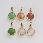 탄생석부자재 황철석 경적 도금 블랙 마노면 금속펜던트 팬던트 : 보이구