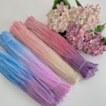 그라데이션 모루 철사 30cm 100개입 6mm 단품 모루꽃다발 부속품 모루공예 : ASH TREE