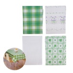 120x150 테이블보 국산 사각 합성수지 식탁보 체크무늬 예쁜 : 퀸즈마마.