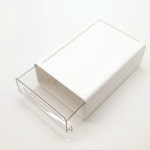 투명정리함 서랍수납함 소품케이스 사무용품 보관함 화장품 수납 정리 1칸 중형 대형 : 에스엠에이치컴퍼니