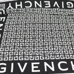 Givenchy(지방시) BG00A2G002-004 100% 실크 블랙 화이트 GIVENCHY 4G 스카프 : 은평중고명품