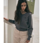 ROLAROLA SOFT V NECK KNIT GRAY : 엘리시안-