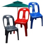 파라솔 의자 포장마차 펜션 행사용 1개 플라스틱 편의점 정원 야외용 : 퀸즈마마.