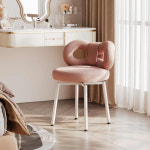 귀여운 화장대 인테리어 뽀글이 리본 의자 : 화정마켓