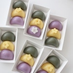 무지개 바람떡 웨딩답례 돌 백일 답례떡 : 바라던케이크