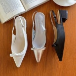 착한공간 RJ-g1461 여성 귀여운 리본 뾰족 뒷트임 펌프스힐 도매신 : 착한공간 SPACE