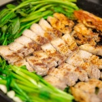 친환경 무항생제 미나리 먹인 국내산 돼지 삼겹살 500g + 청도 미나리200g 1set : 데이-어트