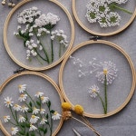 DIY 집콕 취미생활 패키지 세트 프랑스자수 선물 십자수 꽃자수 초보자 : 올인원플러스v