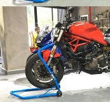 앞바퀴 정비 오토바이 고정 상품 받침대 지지대 리어스탠드 : Springstroe