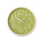 렘노스 AY clock RC 아날로그 벽걸이 전파 시계 그린 AY14-10 일본 감성 인테리어 : 오사카공방