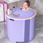 반신욕욕조 접이식 가정용 사우나 1인 목욕탕 간이 욕조 원룸 : 우앤윤