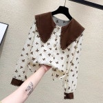 끝내주는해결사 이지아 블라우스 옷 이지아옷 시스루 레이어드 셔츠 하객룩 니트 트위드 : 보스 폴로 맥스