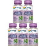 Solaray Artichoke 솔라레이 아티초크 추출물 600mg 60정 5병 : 건강한 캡슐