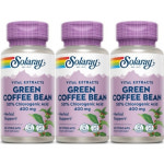 Solaray Green Coffee Bean 솔라레이 그린 커피콩 추출물 400mg 60정 3병 : 건강한 캡슐
