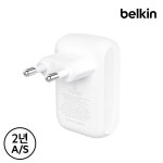 벨킨 42W USB C타입 PD PPS 듀얼 가정용 고속 충전기 WCB009kr 아이폰17 갤럭시 S26 아이패드 호환 : 벨킨공식몰