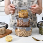 젓갈통 김보관통 대용량 밀폐 투명 플라스틱 보관 그린박스 전자렌지밥용기 : 텐텐상점