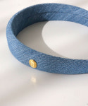 비블라썸 H3356 데님 머리띠 헤어밴드 헤어악세서리 : BEBLOSSOM