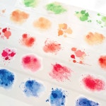 수채화 블록 vol 1 마스킹테이프 다이어리스티커 콜라주마테 감성다꾸 배경스티커 : 바다새