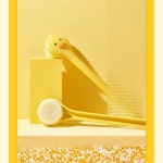 오리 바디 목욕 샤워 등 바디브러쉬 캐릭터 미세모 브러시 마사지 셀프 등밀이 샤워솔 : 응채상점