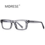 너드미 두꺼운 뿔테 안경 남자 사각 투명 블랙 : 아이마커