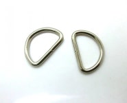 Shipping-10Pcs 실버 톤 unwelded 레더 가방 금속 공예 diy d 링 40mm x 27mm 내부 32x19mm 버클 j1828 연결 : 단달리