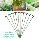 8pcs  화분 지지대/꽃 채소 덩굴 등반 지지대/발코니 꽃 창조적 장식대 식물 고정 막대 가든 가지 건조기 분재 지지 후크 포크 오키드 지지대... 