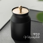 [보이차 차보관통] 예향원 소분용 고급 알루미늄 블랙시크 찻잎통 차통 E-9983 : 예향원