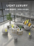 북유럽 오피스 빌딩 상담 소파 의류점 미용실 호텔 로비 응접실 비즈 면회 소파 : 샬롬e