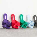 공단 빅리본 슬리퍼플랫 /굽1cm /5color : 리얼 프리티