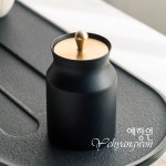 [보이차 차보관통] 예향원 소분용 고급 알루미늄 블랙시크 찻잎통 차통 E-9983 : 예향원
